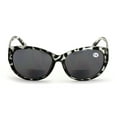 thumbnail image 3 of Women Bifocal Reading Sunglasses Reader Glasses Cateye Vintage Jackie O Leopard Checker, 3 of 5