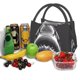 thumbnail image 3 of Fotbe Black And White Shark Bolsa Térmica Portátil con Estampado, Bolsa de Entrega de Alimentos Aislada, Bolsa Reutilizable de Gran Capacidad para Comidas y Supermercado, 3 of 6