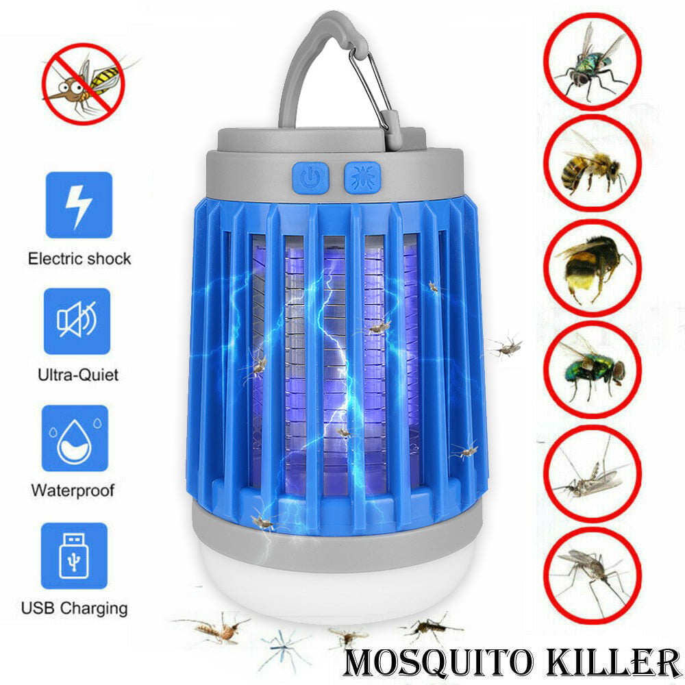 1/2x Electric UV Mosquito Killer Lamp Outdoor/Indoor Fly Bug Insect Zapper Trap 