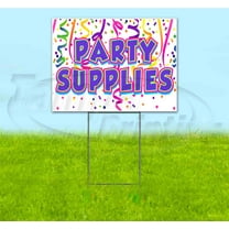 Party Supplies (18" x 24") Yard Sign, Includes Metal Step Stake