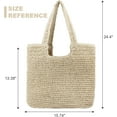 thumbnail image 2 of LHSHID Straw Beach Bag for Women Summer Woven Tote Bag Shoulder Handbags, 2 of 8
