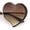 Gold Tortoise - Brown, variant on Womens Cute Bubbly Heart Shape Metal Rim Retro Lolita Sunglasses / Gold Black - Smoke