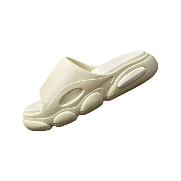 Sandalias unisex de EVA para adultos, antideslizantes, informales, con plataforma gruesa, para playa beige 40 a 41