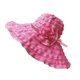thumbnail image 2 of Guardurnaity Sombrero para el sol para mujer, ala ancha, gorra transpirable de verano, protección UV, sombrero de playa plegable para mujer Sombreros Rosa roja, 2 of 6