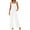 White, variant on PRETTYGARDEN Summer Sleeveless Jumpsuits for Women Dressy Square Neck Wide Leg Pants Knitted One Piece Rompers with Pockets