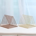 thumbnail image 4 of Coofit File Sorter Stand Triangle: Metal 7 Slots Magazine Wire Holder Desktop File Rack, 4 of 10