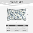 thumbnail image 4 of Naloa Vintage Blue Floral Pillowcase, Throw Pillowcase, Wrinkle-Free, Stain-Resistant with Hidden Zipper for Bedroom Sofa-14"x20", 4 of 6