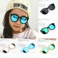 thumbnail image 2 of ITFABS Lunettes de Soleil Rondes Élégantes pour Enfants, Loisirs, Givrées, Quotidien, Voyage, Ombrage, 2 of 2