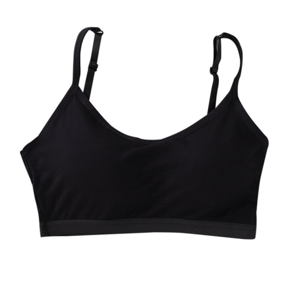 Girls Padded Training Bra 1 Pack– Crop Cami Training Bras for Girls, Seamless Bra Design with Removable Padding