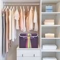 thumbnail image 4 of Yayeee Collapsible Storage Bin with Lid Fabric Closet Decorative Basket with Handles, Colorful UFO, 4 of 7