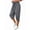 Dark-Grey, variant on Plus Size Capris Pants for Women Lightweight Casual Joggers with Pockets Loose Fit High Waisted Pants