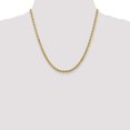 thumbnail image 5 of Solid 14K Yellow Gold 4.2mm Diamond-Cut Rope Chain - 8" Bracelet, 5 of 8