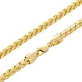 thumbnail image 5 of Nuragold 10K Real Yellow Gold Solid Franco Diamond Cut Chain Bracelet 7"-9" (1.1mm-6mm) Italian Jewelry for Men & Women, 5 of 8