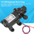 12V Water Pump, 12 Volt Water Pump, DC 12V 6A 70W Electric Water Pump