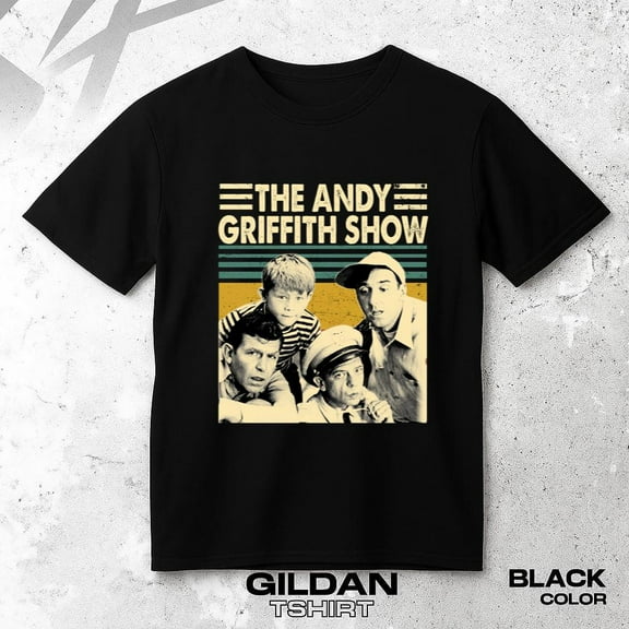 Vintage Andy Griffith T-shirt with Mayberry Classic TV Show Retro Fan Style, up to size 5XL.