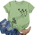 thumbnail image 1 of Birdeem Mode Femmes Été Demi-Manche Chandail-Over Couleur Unie Blouse Décontractée, 1 of 4