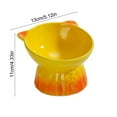 thumbnail image 3 of Vacemry under $5 Elevated Ceramic Cat Bowl, Ceramic Cat Food Bowl Large Capacity Pet Dish for Drinking Eating, Raised Design to Reduce Neck Strain, Easy to Clean Hygienic Surface, 3 of 6