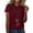 Wine, variant on Paguaki T Shirts for Women Round Neck Dandelion Printed Loose Short Sleeved Tees Casual Spring Summer Tops