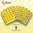 thumbnail image 3 of Cartones de Bingo Regal en Paquete de 8 con Ventanas Deslizantes, Color Amarillo, 3 of 7
