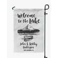thumbnail image 1 of Printtoo White Welcome To The Lake Outdoor 12.5x18 Inches Double SidedFlagsDouble Sided CampFlagCampsiteFlagPersonalized Camping Flags, 1 of 4