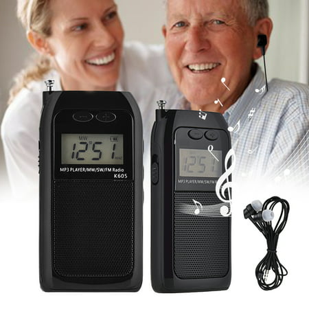 Opolski K 605 Mini Pocket Stereo Lcd Digital Fm Am Shortwave Radio Receiver Mp3 Player Walmart Canada