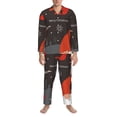 thumbnail image 3 of Balery Christmas Gnomes In Red Hats Pijama para Hombre de Dos Piezas con Manga Larga, Conjunto de Dormir y Descanso Suave con Bolsillos-X-Large, 3 of 7