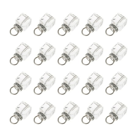 KALLORY 100Pcs Crystal Pendants for Diy Necklace Making Accessories Women Artists