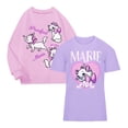 thumbnail image 1 of Pack de Playera y Sudadera para Niña, con Estampados de Marie y Frase Multicolor Talla 4, 1 of 7