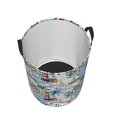 thumbnail image 2 of KLL Watercolor Sailboat Waterproof Foldable Laundry Hamper Bucket with Handles for Storage Bin,Kids Room,Home Organizer (Medium ), 2 of 7