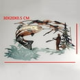 thumbnail image 4 of HUNTING & TROUT FISHING SCENE METAL WALL ART, 4 of 6