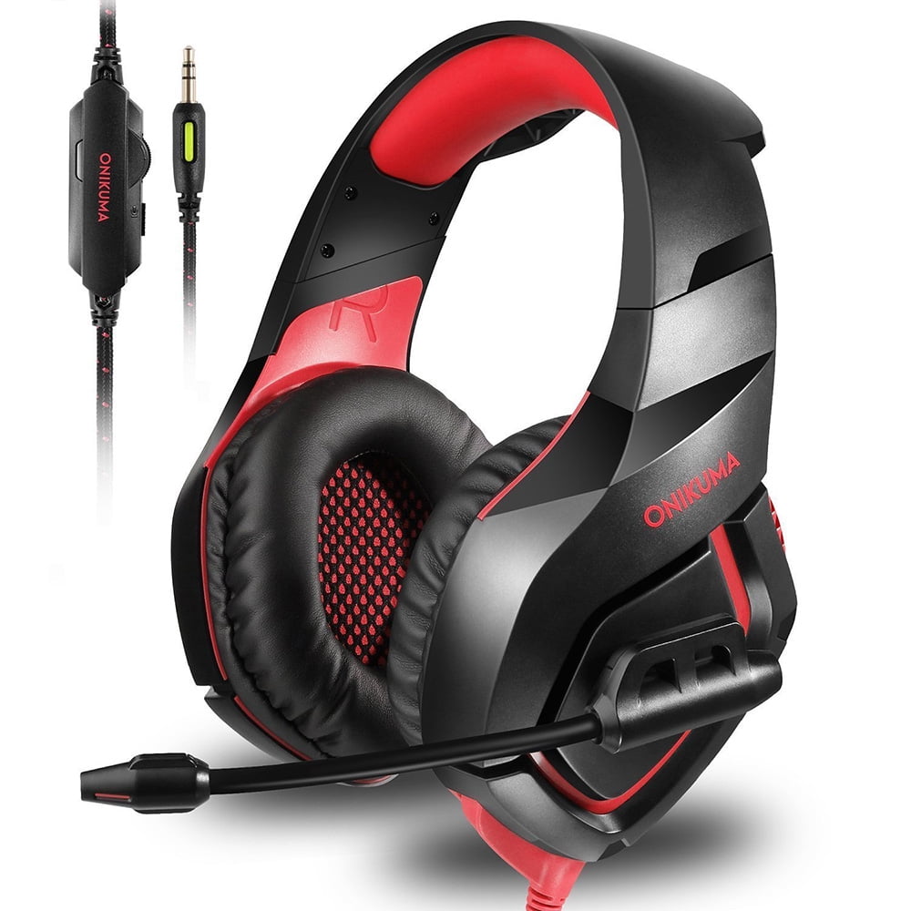 Stereo PC Gaming Headset for Desktop /& Laptop Gamer w Mic Over Ear Headphones