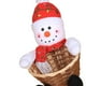 thumbnail image 3 of Advancent Cesta de almacenamiento de dulces de Feliz Navidad Decoración de Navidad Cestas de almacenamiento de Papá Noel Kits de decoración para fiestas pupazzo di neve S Advancent JR1136-02, 3 of 6