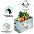 thumbnail image 3 of Peace Dove Large Capacity Reusable Foldable Oxford Cloth Picnic Basket - Versatile Shopping Basket, Laundry Organizer, and Shopping Bag, 3 of 7