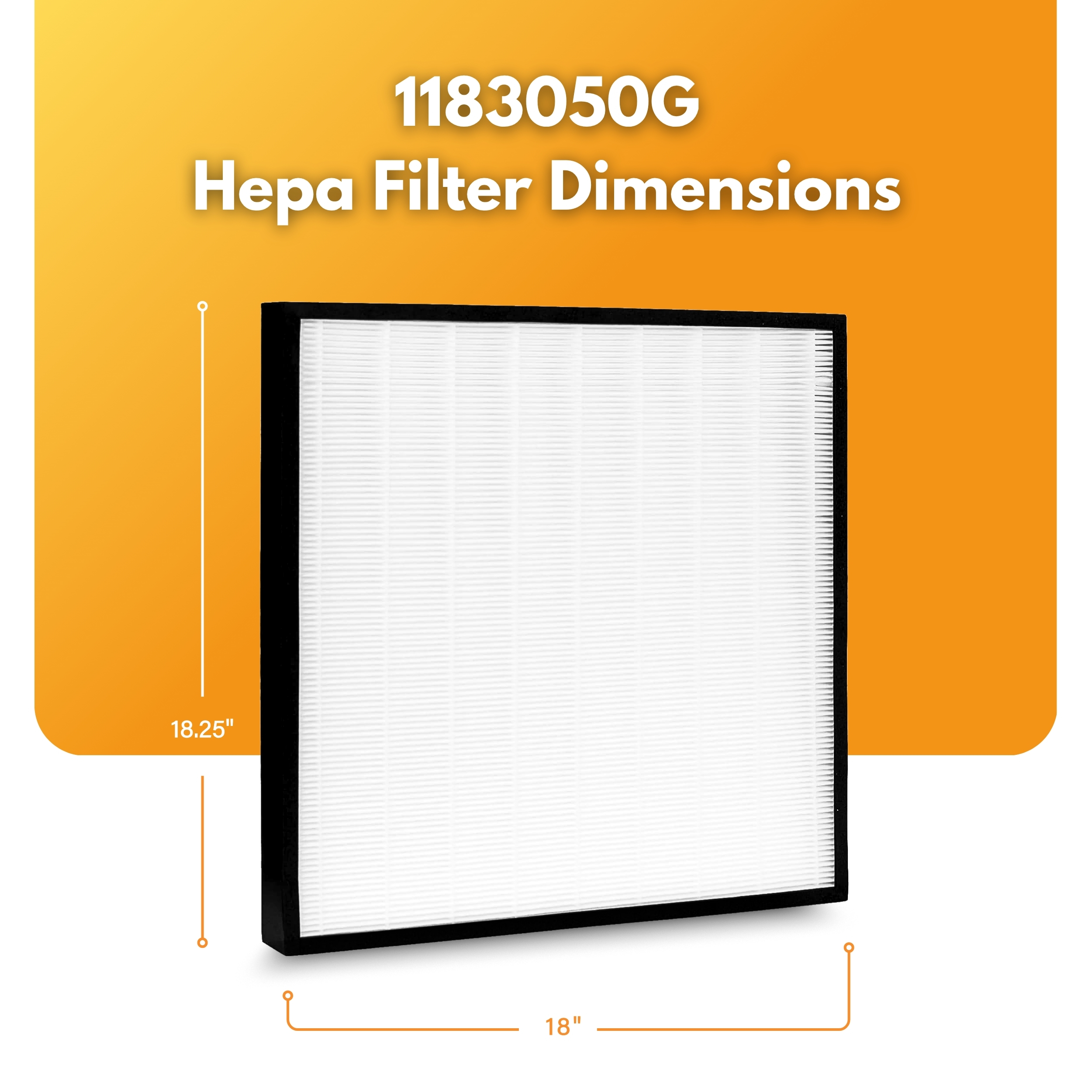 Filter-Monster True HEPA Replacement Filter Compatible with Whirlpool 1183050K for WPPRO2000 Series Air Purifiers