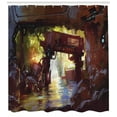 thumbnail image 3 of Ambesonne Industrial Shower Curtain, Machine Forest, 69"Wx70"L, Multicolor, 3 of 3