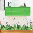thumbnail image 2 of Un conjunto de pegatinas de pared, pegatinas de pared de mariposas con hojas tropicales verdes, decoración de pared para dormitorio, sala de estar y oficina, 2 of 5