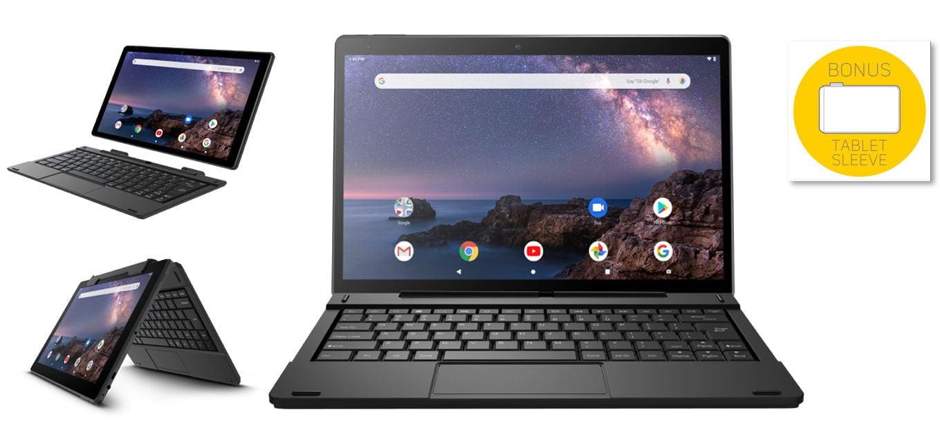 Smartab 10.1" Android 9.0  2-in-1 Tablet - 1/32GB