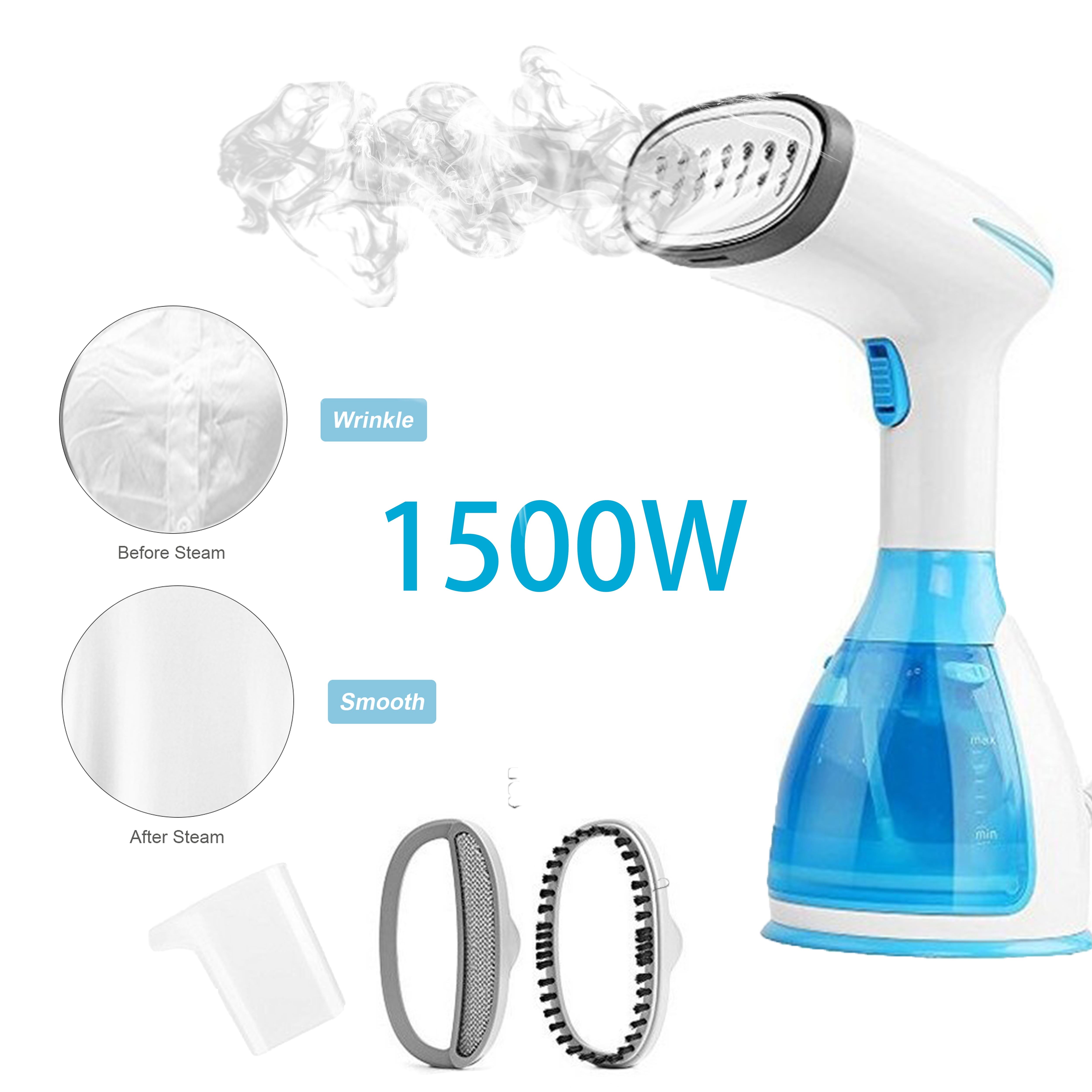 Steam Iron For Clothes Steamer 1500W Handheld Garment Steamer Clothing Steam Iron For Clothes Steamer 1500W Handheld Garment Steamer Clothing