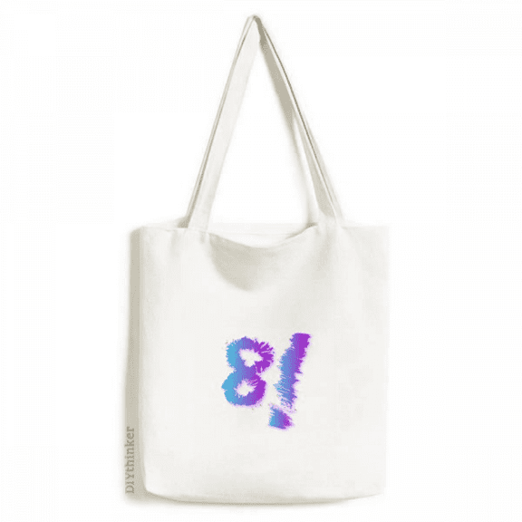 Number Eight Sighs Madness Tote Canvas Bag Shopping Satchel Casual Handbag