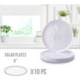 thumbnail image 4 of ELEGANT SALAD PLATES | Hammered Design | Lava Collection | White, 4 of 5