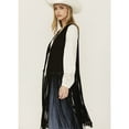 thumbnail image 2 of Fornia Women's Suede Fringe Vest Black Medium  US, 2 of 4
