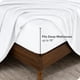 thumbnail image 4 of Juego de Sábanas de Felpa de Microfibra Ultra Suave Bare Home Bolsillo Profundo Tamaño Individual Color Blanco, 4 of 7