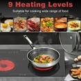 thumbnail image 3 of Disaenvir 2 Burner Electric Cooktop - 24 Inch Electric Stovetop Built-in and Countertop, Portable Double Burner Ceramic Cook Top with Child Lock, Timer, Sensor Touch Control, 110V - 120V Plug in, 3 of 7