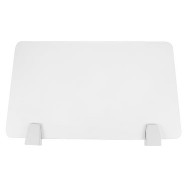 MERRYHAPY Desk Divider Panel White Acrylic For Workplace Disturbance Reduction 1Set