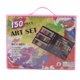 thumbnail image 1 of Caja de arte para dibujar para niños, juego de pintura para niños de 150 piezas, juego de lápices de acuarela, kit de dibujo para niños, diseño aerodinámico, 1 of 7