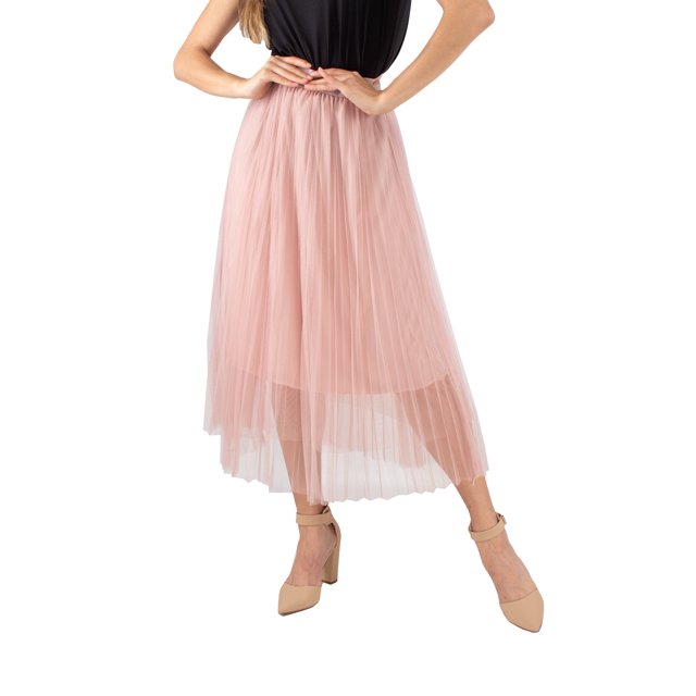 Falda plisada de tul AMAD Casual para mujer