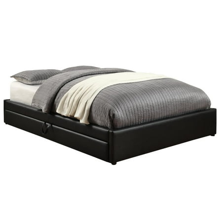 Coaster Company Hunter Transitional Upholstered Queen Platform Coaster Company Hunter Transitional Upholstered Queen Platform Storage Bed Black