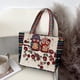 thumbnail image 1 of de hombro para mujer de vintage, de mujer de gran capacidad, individual, de mano, para , viajes , Flor Rojo Beige Búho Flor Rojo F-Beige Macarena Bolso de hombro para mujer, 1 of 8