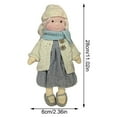 thumbnail image 2 of Handmade Doll, 11inch Soft Girl Rag Dolls , Birthday Gift Knitted Doll, Cute Girl Plush Doll Stuffed Toy, Personalized Woven Doll Kit, 2 of 2