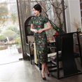 thumbnail image 1 of Vestido cheongsam con diez hebillas, cheongsam, ropa de verano, etiqueta larga, corte ajustado, 1 of 6